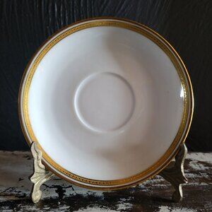 Antique Haviland Limoges France White Gold with Gold Detailing